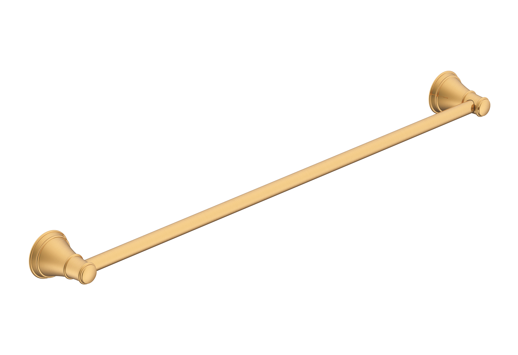 Eternal Single Towel Rail 600mm Brushed Brass Architectural Designer   Eternal Towel Rail 600 Brass 